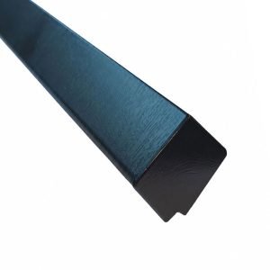 Deeplas Double Ended Fascia/Capping Board External Corner Joint – 500mm Black Ash (P1156)